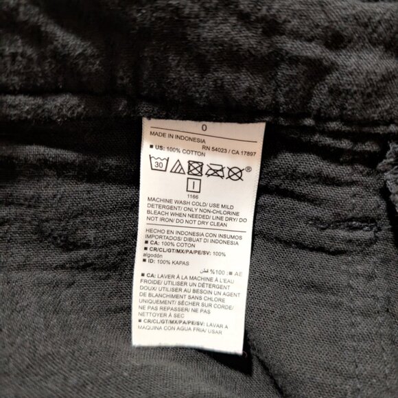 Old Navy crinkle gauze ankle length pants black size 0 - Picture 8 of 15